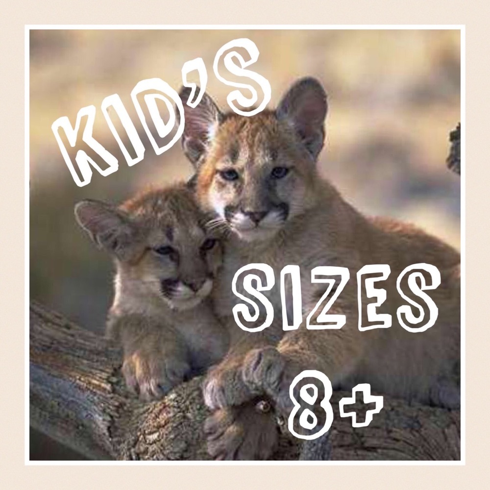 Girl and Boy Sizes 8 and up.  More to come.....